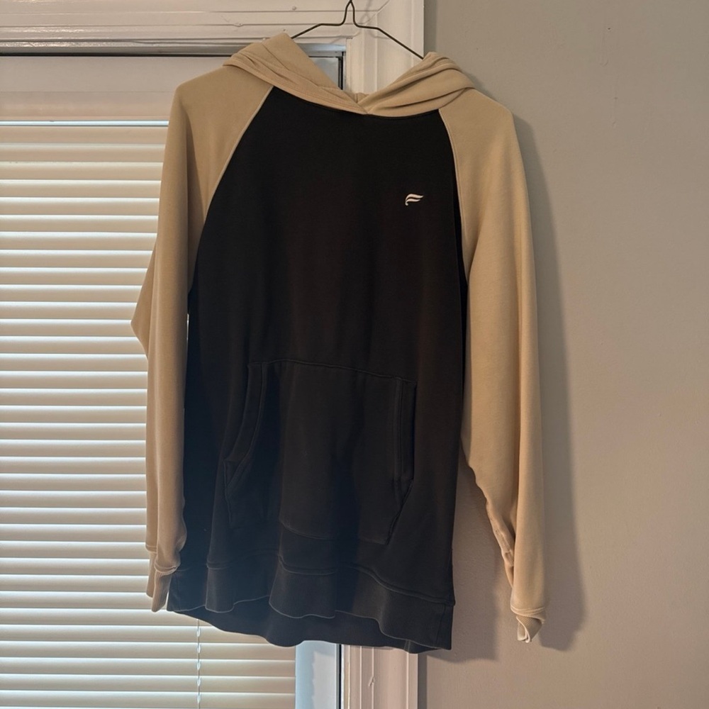 Black and Cream Hoodie